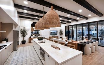 Resident clubhouse with demonstration kitchen